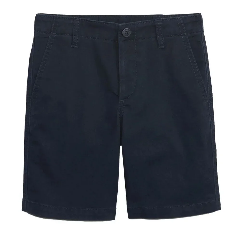NWT Gap Kids Khaki Shorts with Washwell - Blue Galaxy, Sz 7 $38 B43